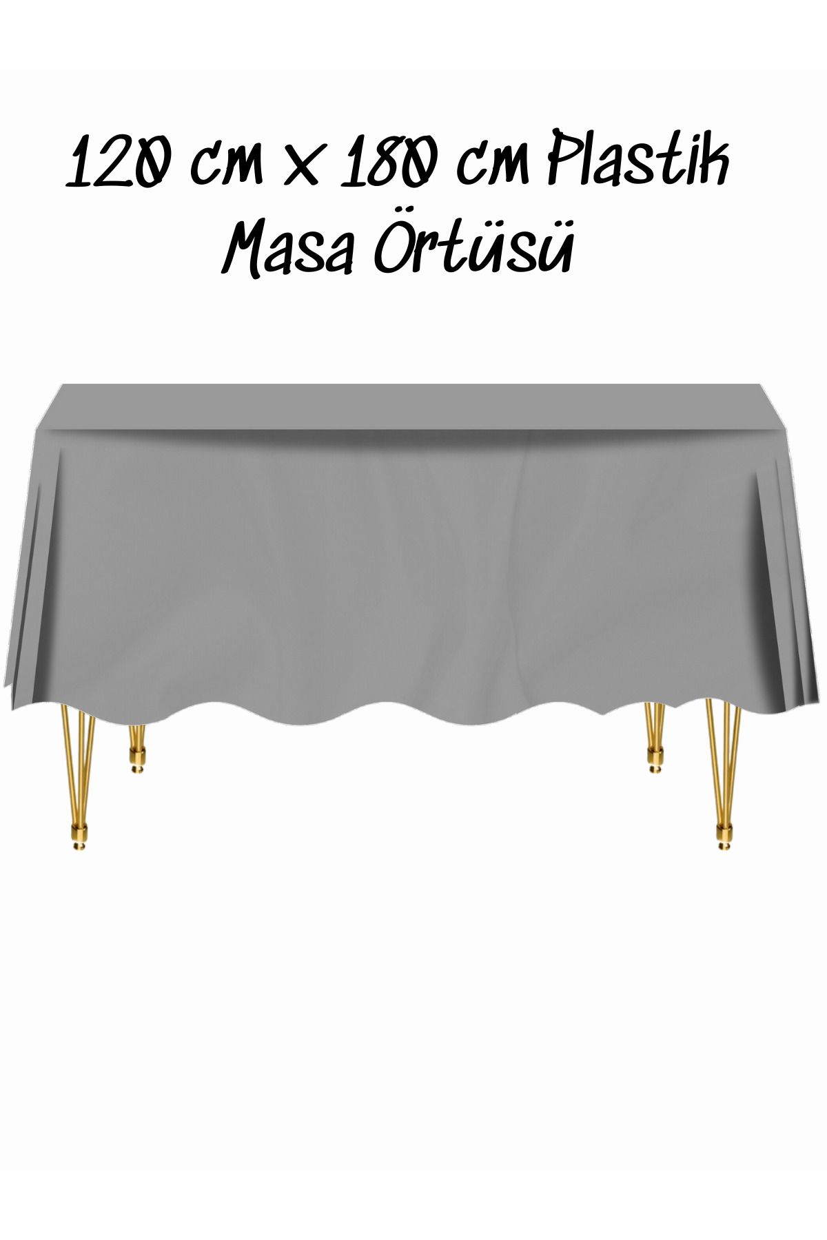 snowparty Masa Örtüsü Plastik Tek Kullanımlık Masa Örtüsü Renkli 120x180 Cm