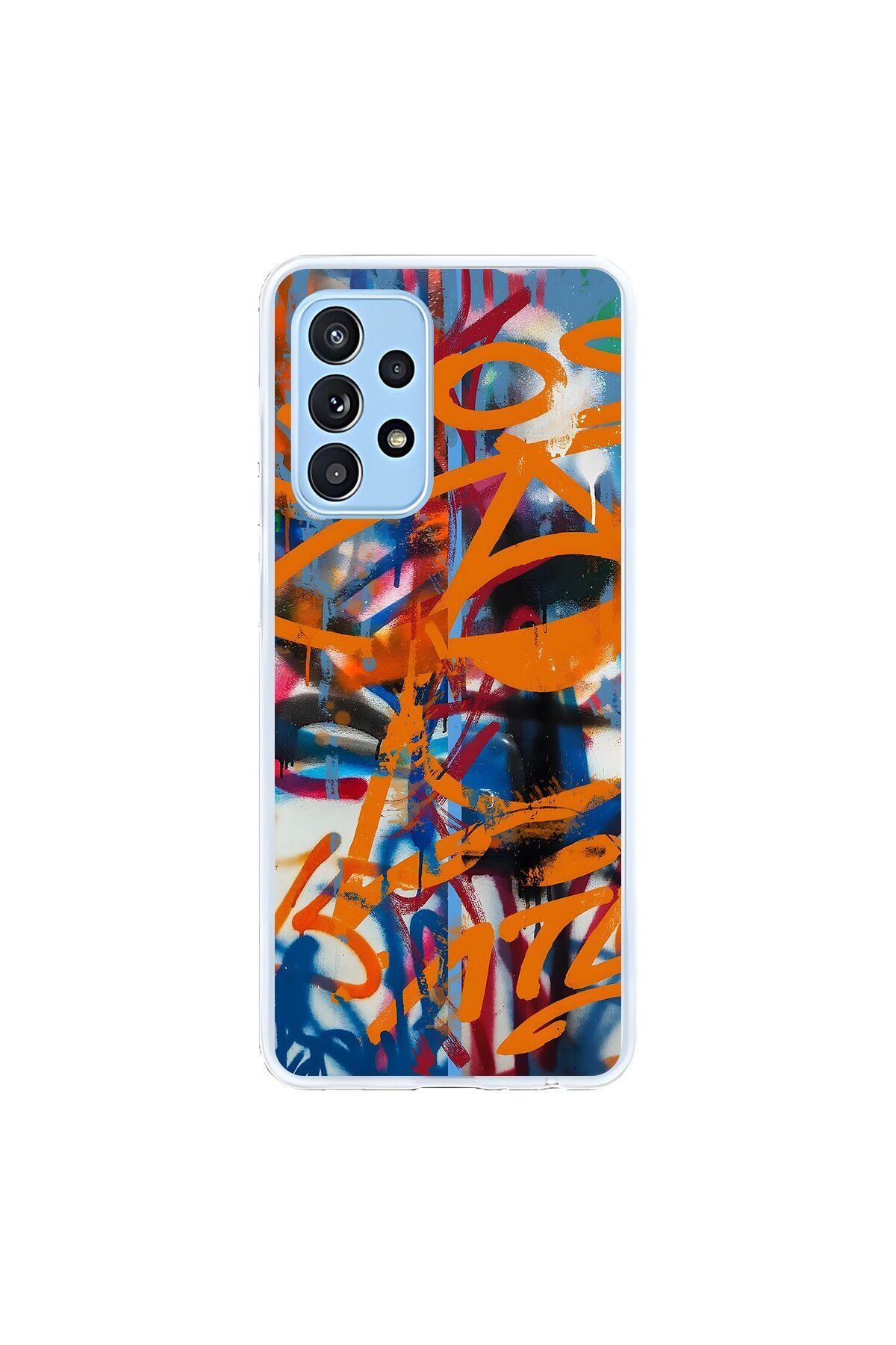 Dali Design Samsung Galaxy A52 Uyumlu Şeffaf Kılıf Graffiti 2 Tasarımlı