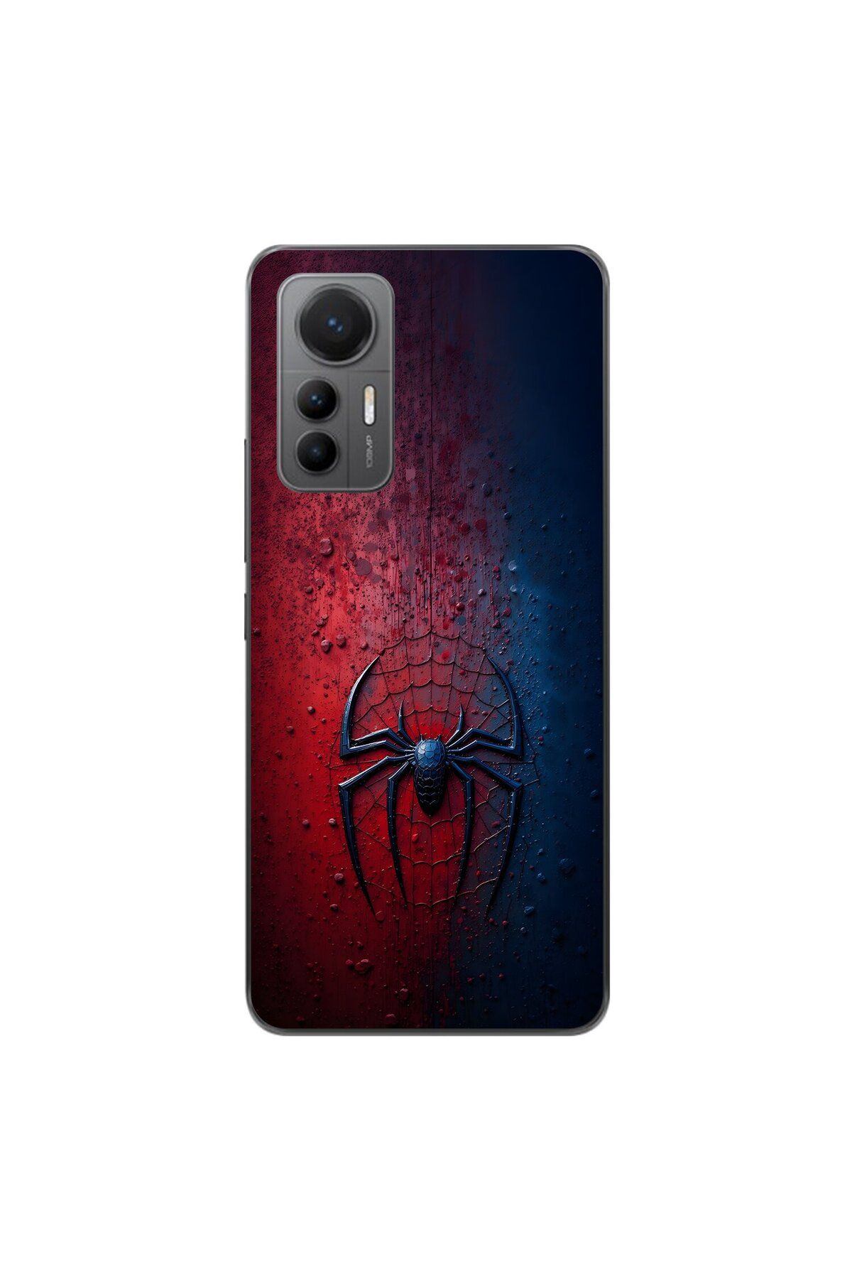 Dali Design Xiaomi Mi 12 Lite Uyumlu Şeffaf Kılıf Spider-Man 3 Tasarımlı
