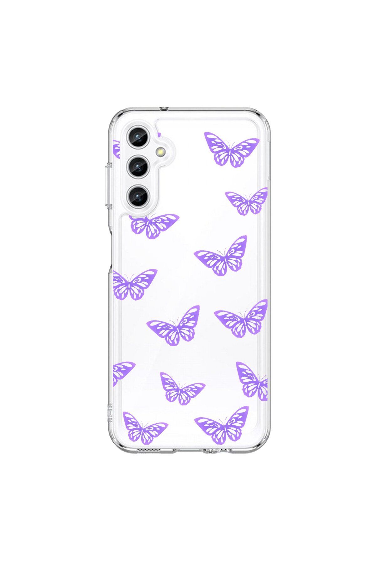 Dali Design Samsung Galaxy A25 Uyumlu Şeffaf Kılıf Kelebek 4 Tasarımlı