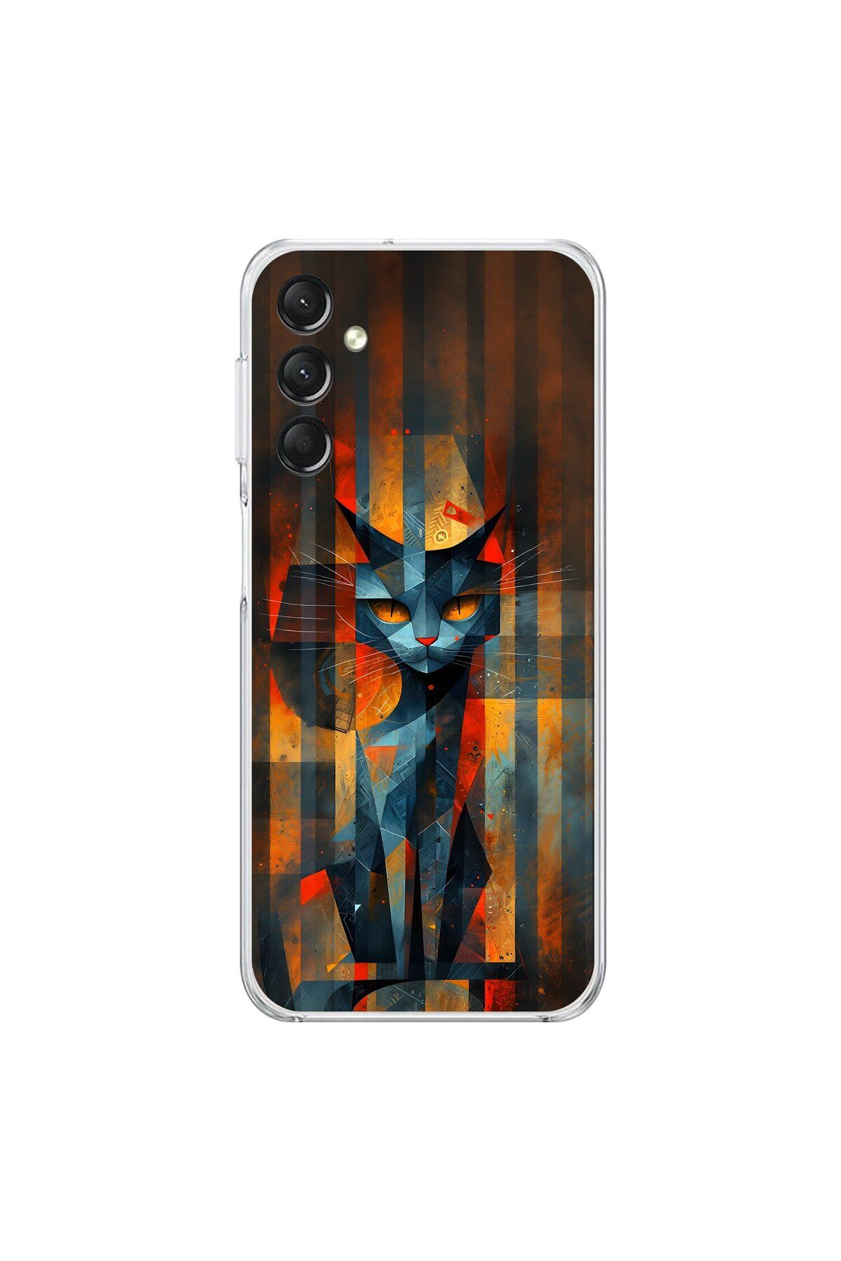 Dali Design Samsung Galaxy A14 Uyumlu Şeffaf Kılıf Aesthetic 2 Tasarımlı