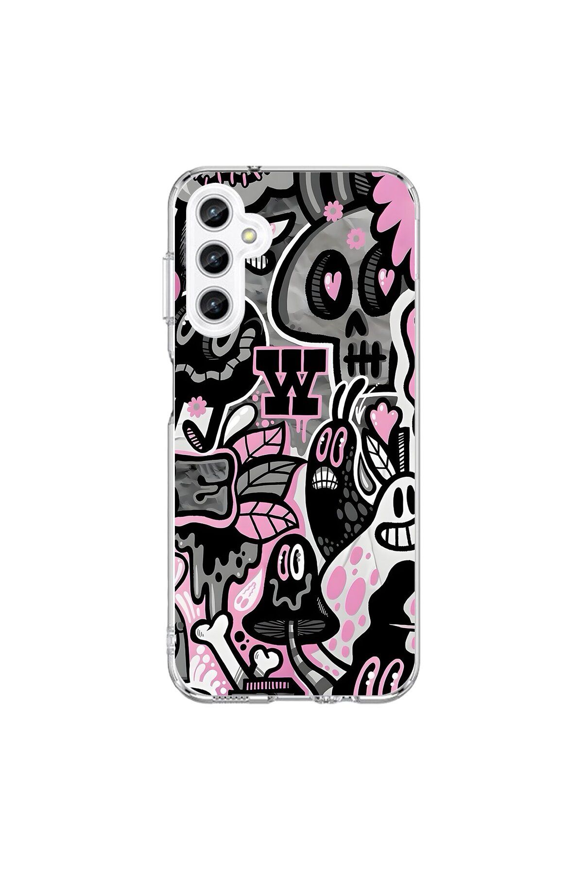 Dali Design Samsung Galaxy A25 Uyumlu Şeffaf Kılıf Graffiti 10 Tasarımlı