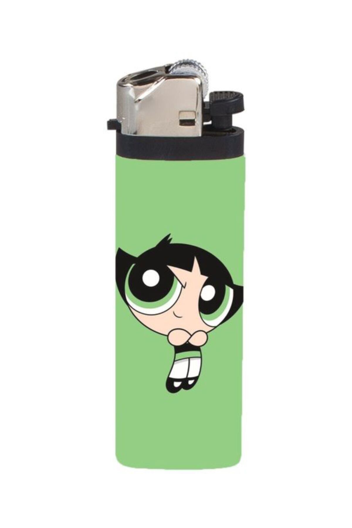hediyenebak Çakmak Powerpuff Yeşil Girl Tasarımlı Full Kaplamalı Gazlı Çakmak
