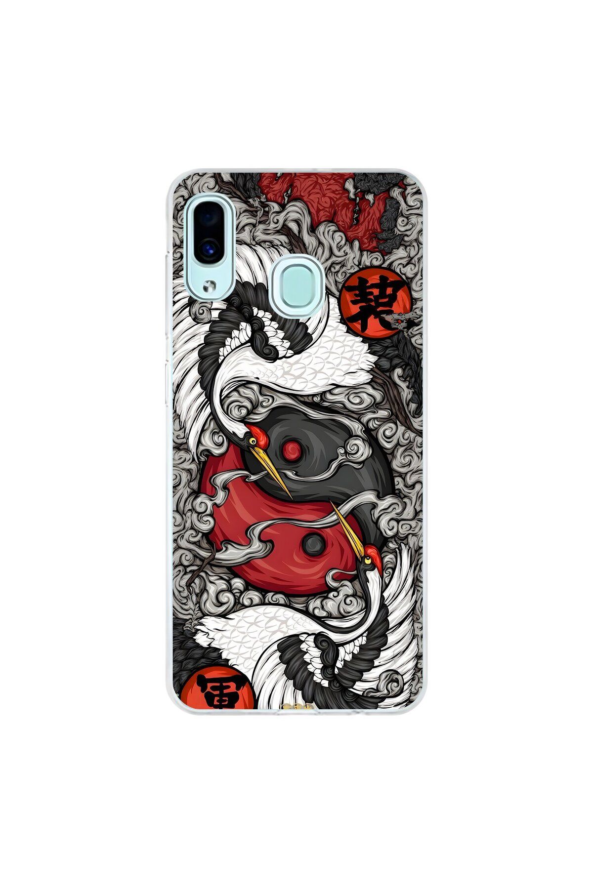 Dali Design Samsung Galaxy A30 Uyumlu Şeffaf Kılıf Aesthetic 4 Tasarımlı