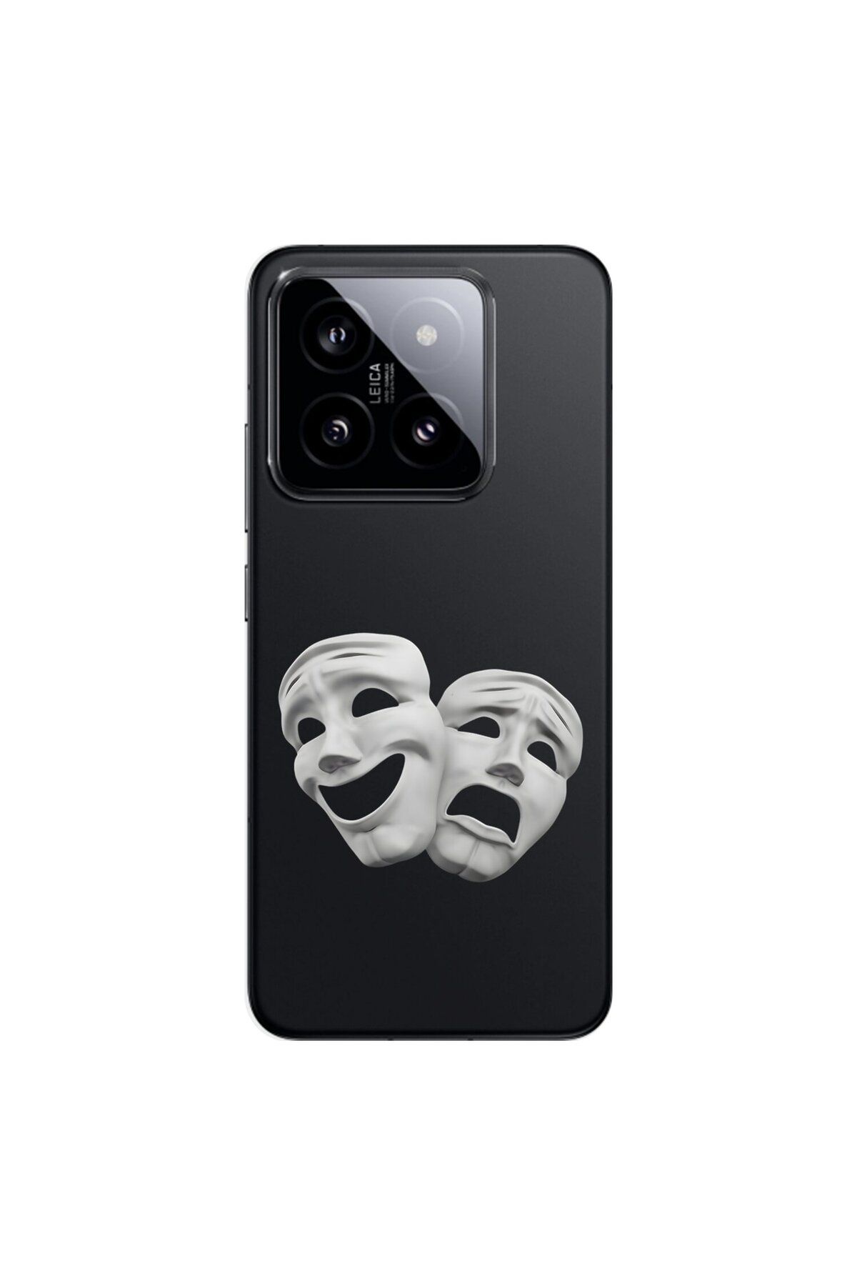 Dali Design Xiaomi Mi 14 Pro Uyumlu Şeffaf Kılıf Estetik Yüz 7 Tasarımlı