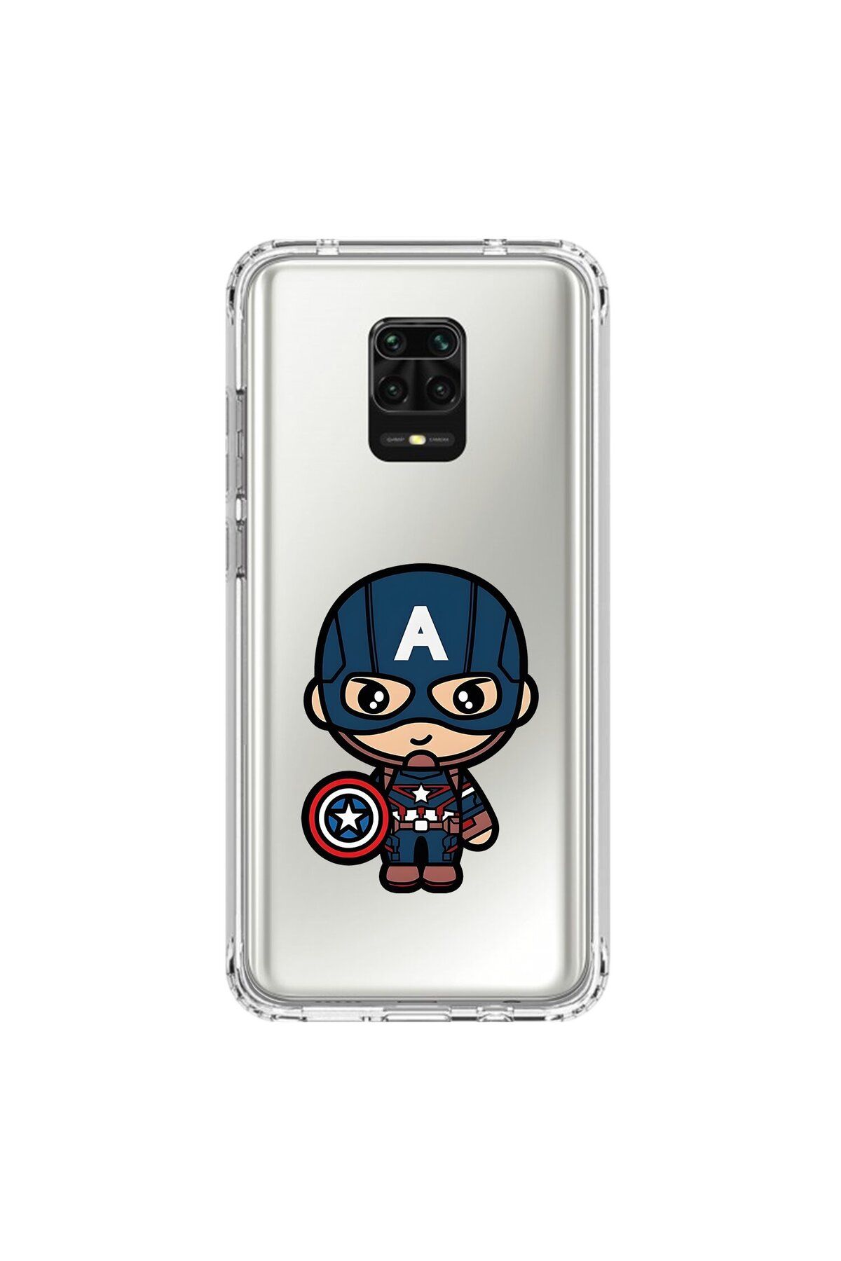 Dali Design Xiaomi Redmi Note 9 Pro Uyumlu Şeffaf Kılıf Chibi 4 Tasarımlı