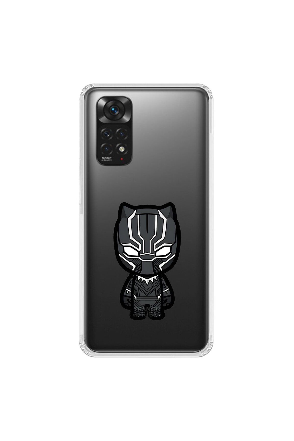 Dali Design Xiaomi Redmi Note 11 Uyumlu Şeffaf Kılıf Chibi 6 Tasarımlı