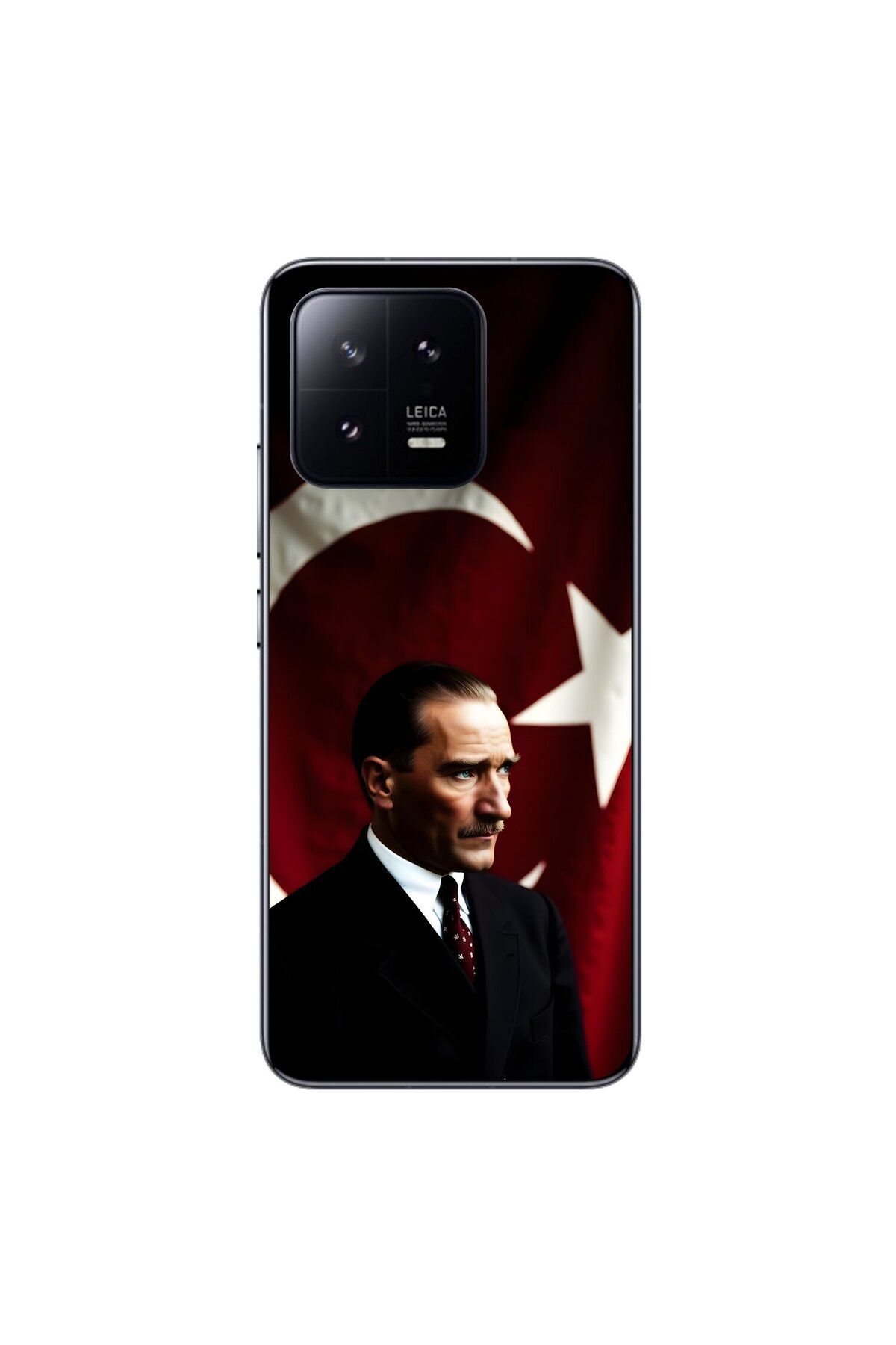 Dali Design Xiaomi Mi 13 Pro Uyumlu Şeffaf Kılıf Atatürk 4 Tasarımlı