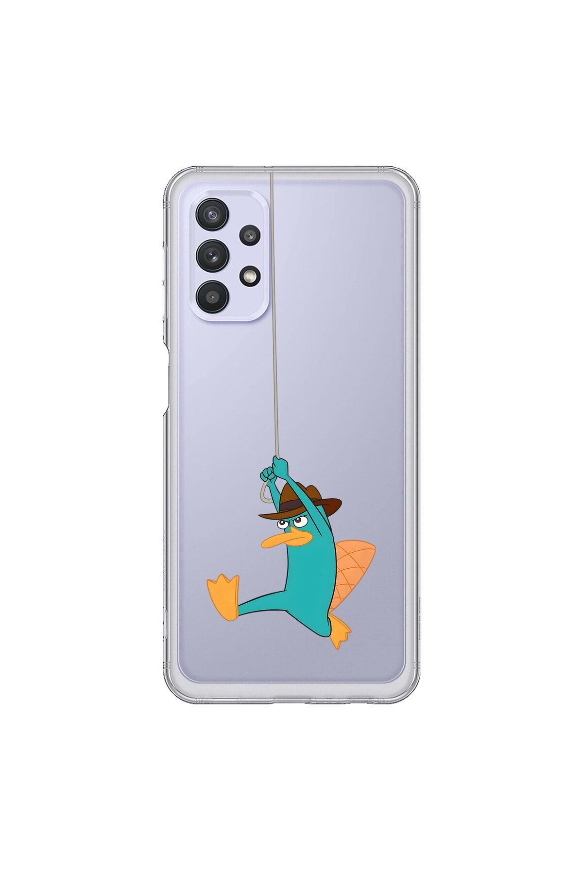 Dali Design Samsung Galaxy A32 Uyumlu Şeffaf Kılıf Cartoon 11 Tasarımlı