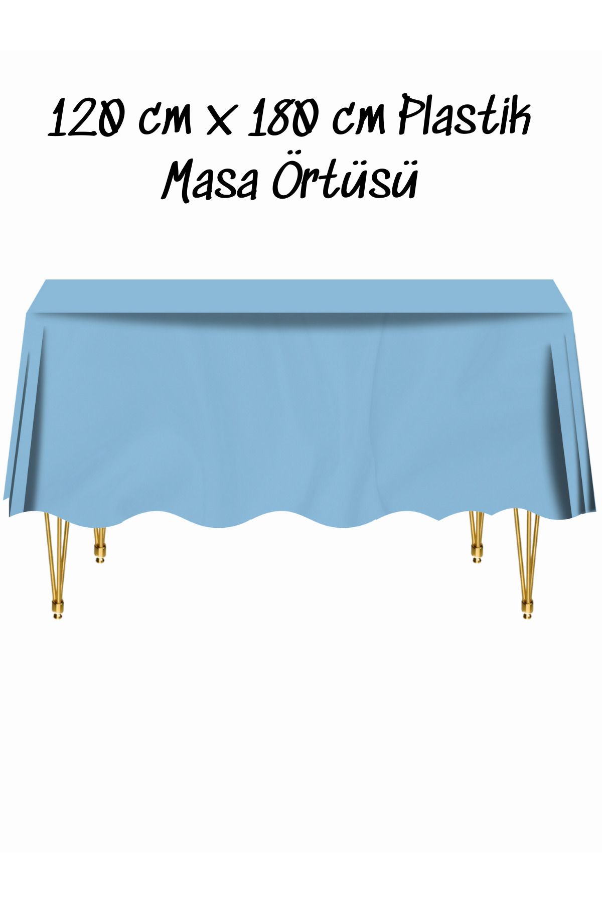 snowparty Masa Örtüsü Plastik Tek Kullanımlık Masa Örtüsü Renkli 120x180 Cm
