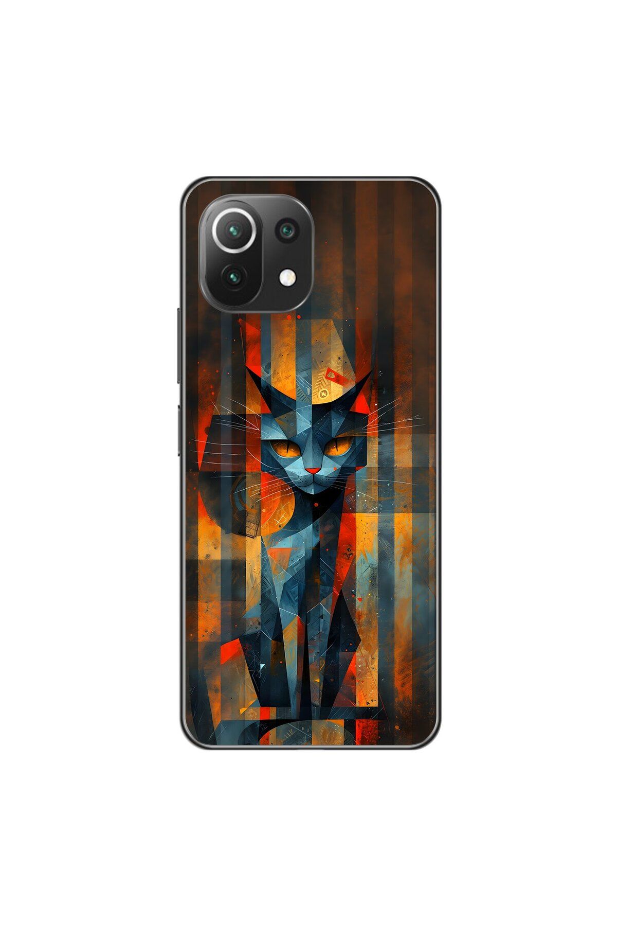 Dali Design Xiaomi Mi 11 Lite Uyumlu Şeffaf Kılıf Aesthetic 2 Tasarımlı