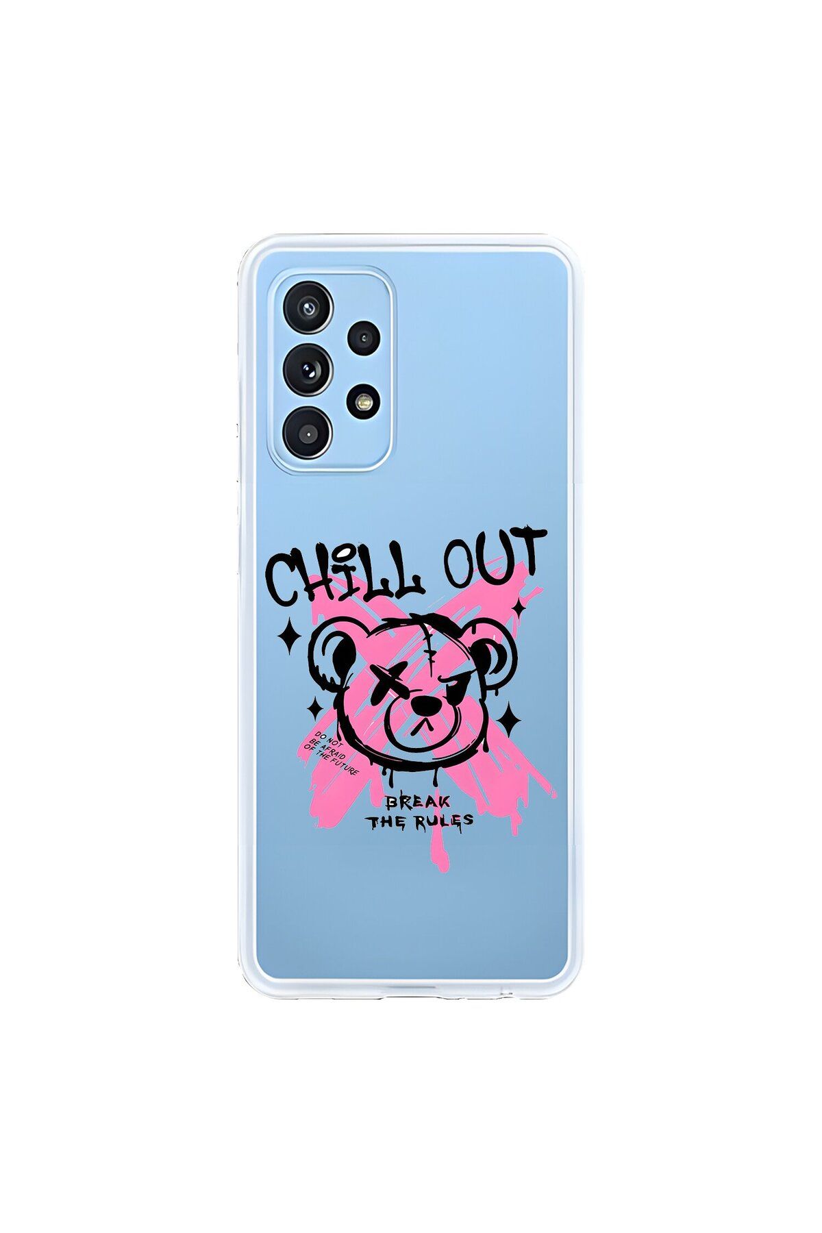 Dali Design Samsung Galaxy A52 Uyumlu Şeffaf Kılıf Graffiti 6 Tasarımlı