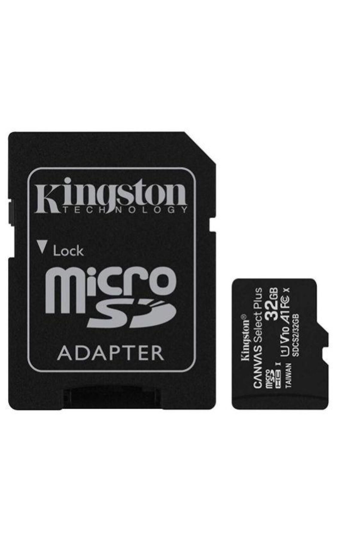Kingston-Kingston Canvas Select Plus MicroSD memory card, 32GB, UHS-I, Class 10 + SD Adapter 2