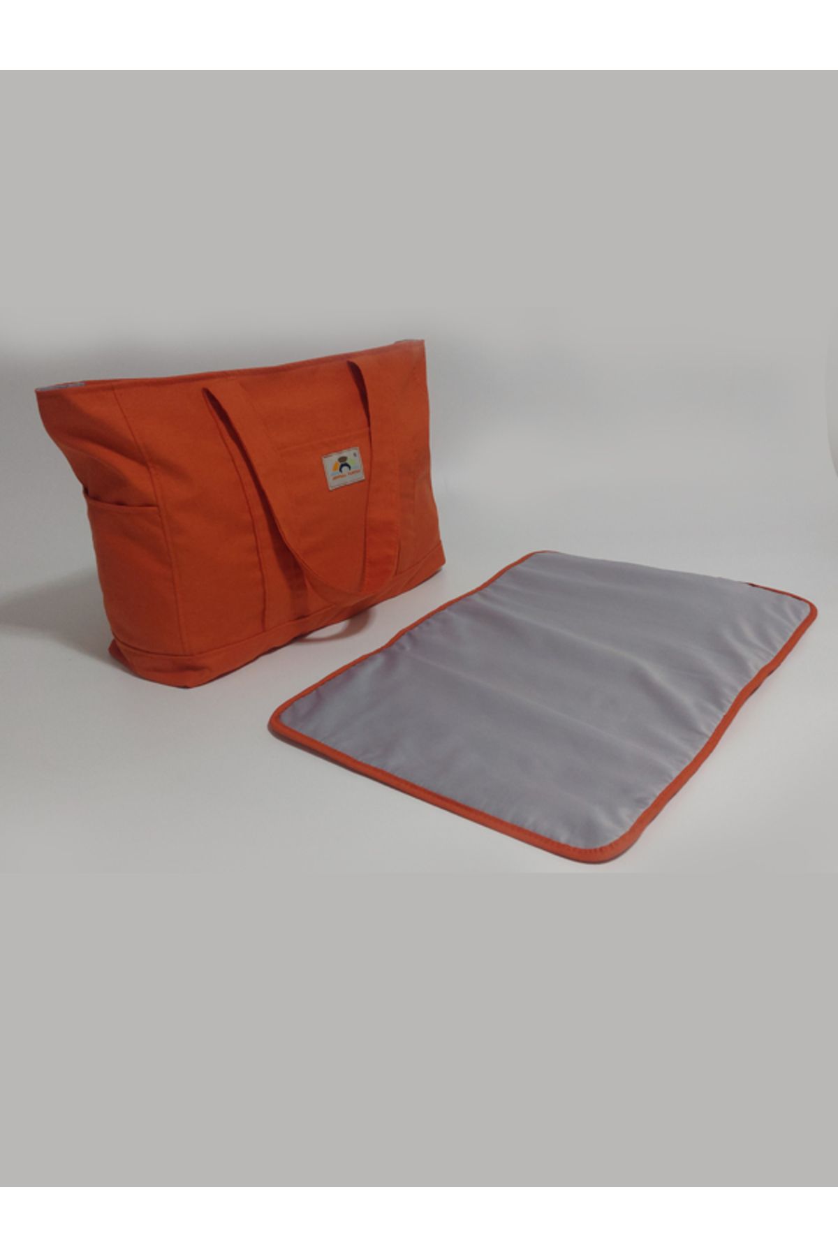 JOYFULLTURTLE Joyfull Turtle Bebek Alt Açma Minderi 40x60 cm - Turuncu