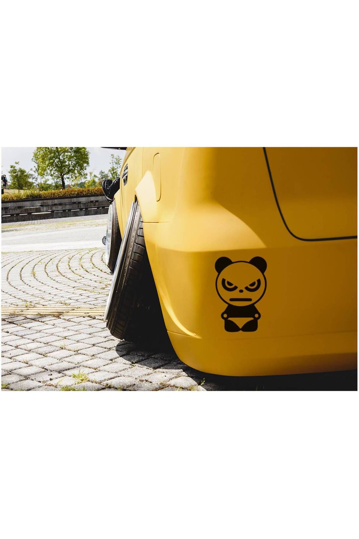 hediyenebak Kızgın Erkek Panda Araç, Araba, Oto, Motorsiklet, Kask, Laptop, Cam Sticker 10x15 Cm