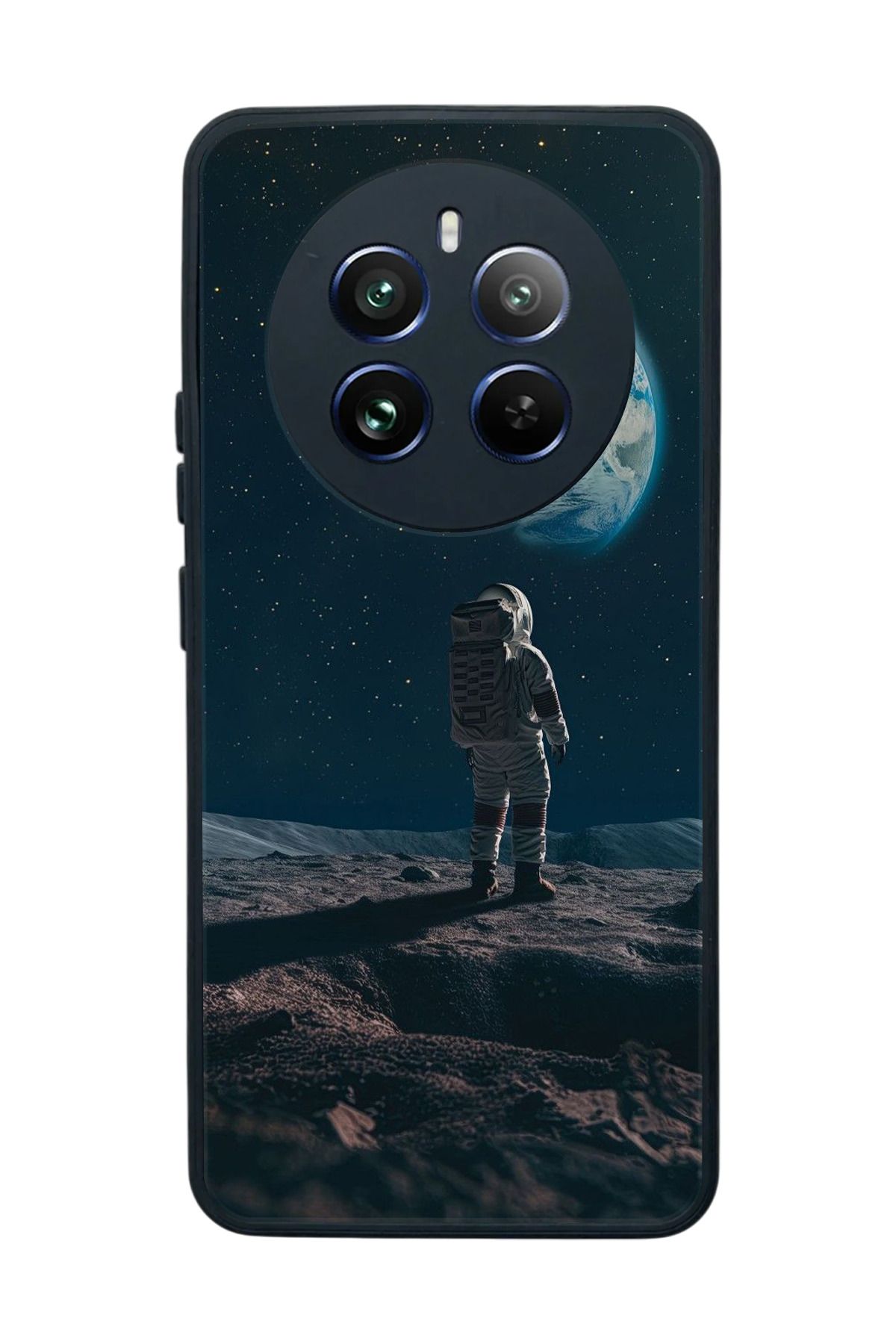 realme 12 Uyumlu Mat Siyah Kılıf – Yumuşak Silikon, Koruyucu, Şok Emici Kapak