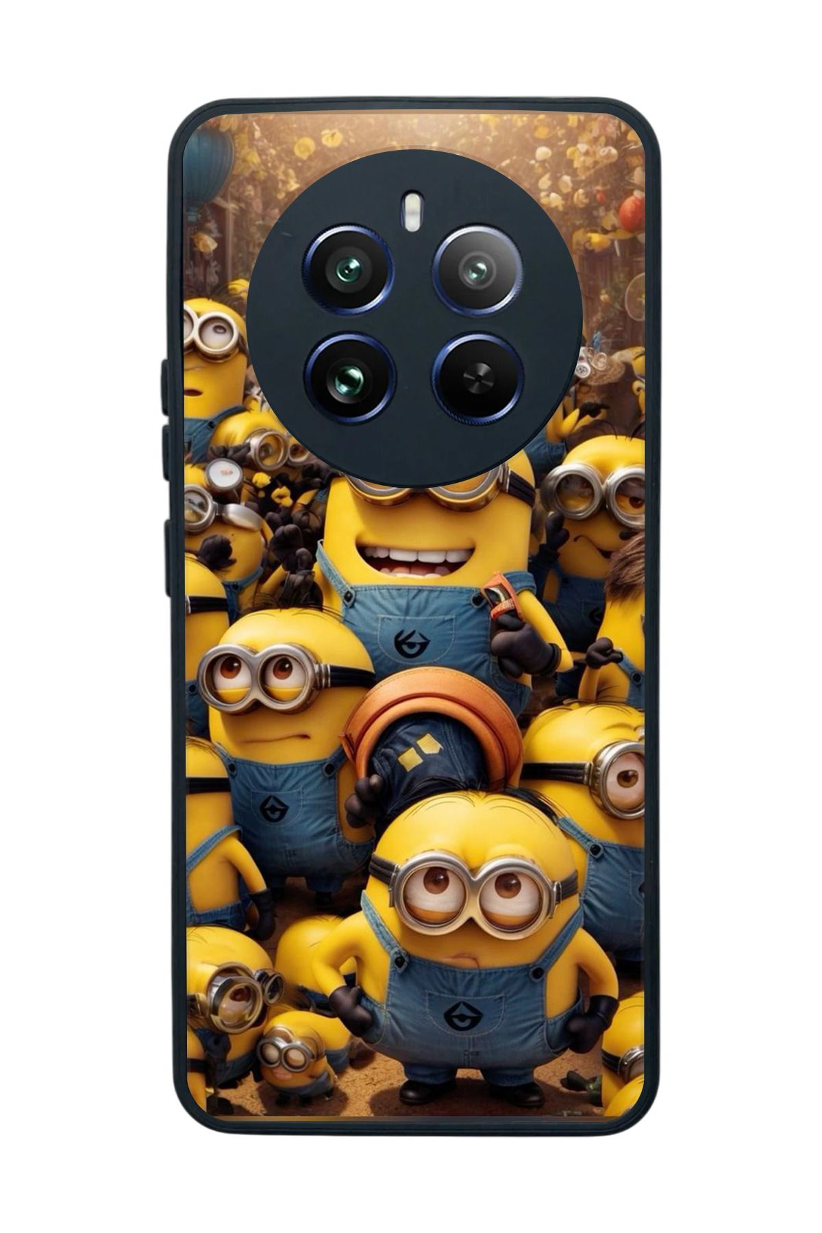 realme 12 Uyumlu Mat Siyah Kılıf – Yumuşak Silikon, Koruyucu, Şok Emici Kapak