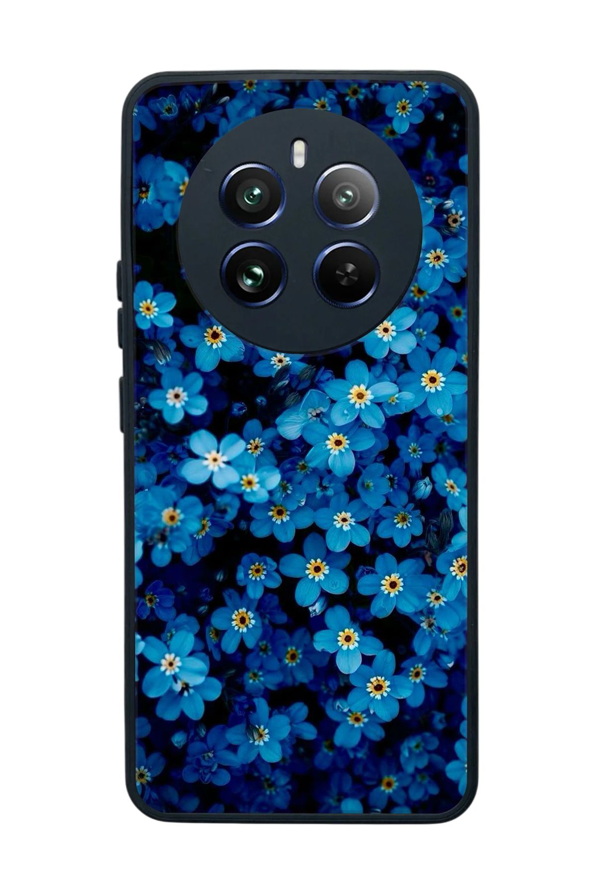 realme 12 Uyumlu Mat Siyah Kılıf – Yumuşak Silikon, Koruyucu, Şok Emici Kapak