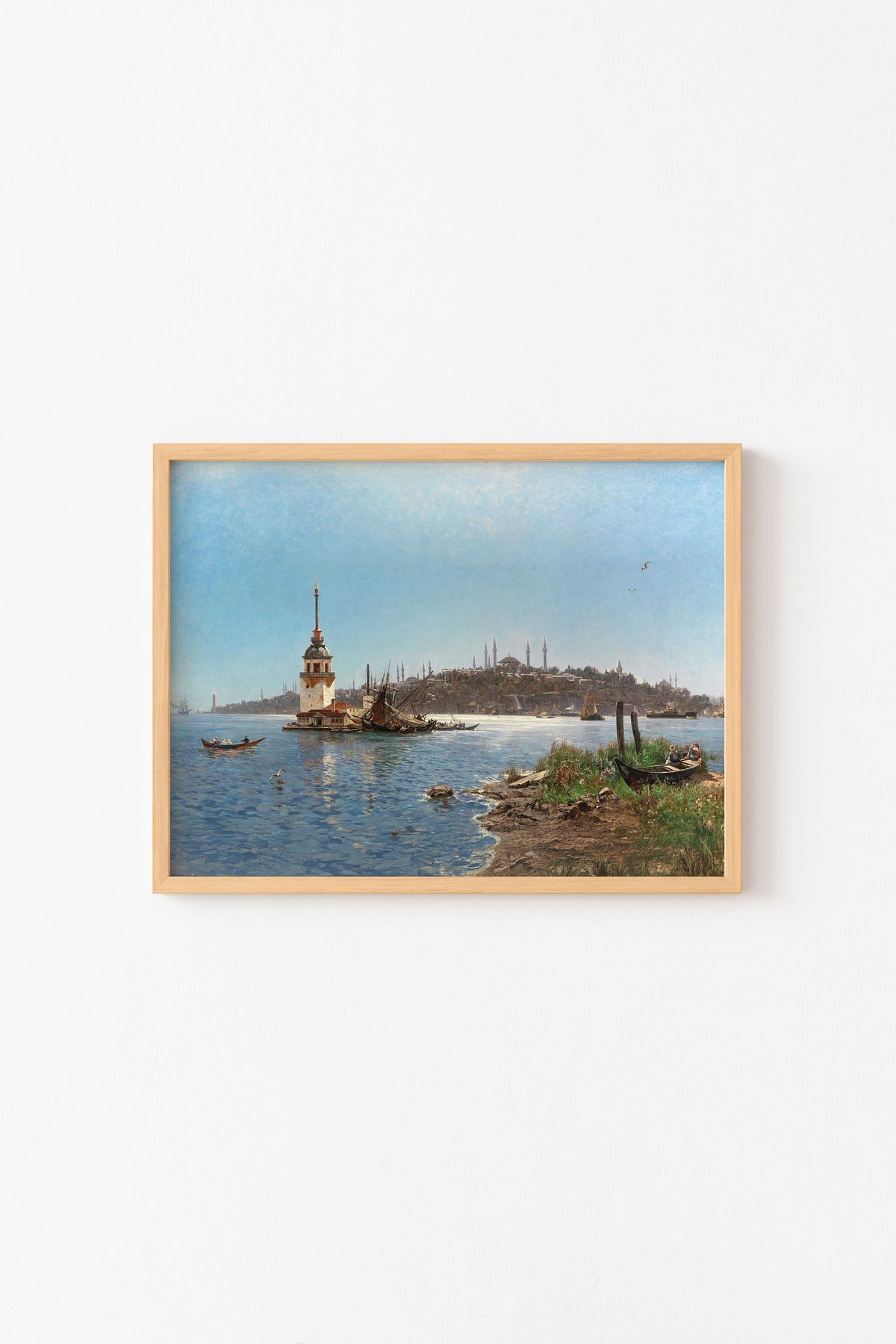 epiqart Kız Kulesi, İstanbul - Ahşap Desenli Çerçeve