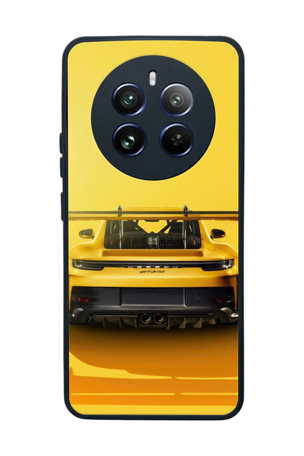 realme 12 Uyumlu Mat Siyah Kılıf – Yumuşak Silikon, Koruyucu, Şok Emici Kapak