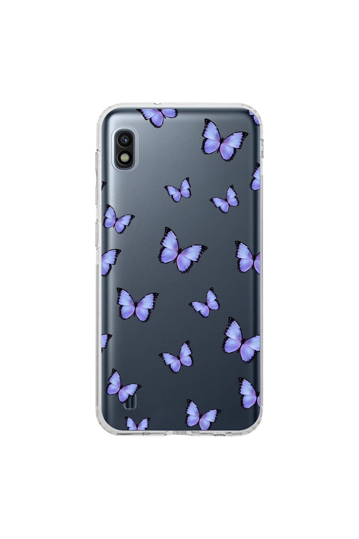 Dali Design Samsung Galaxy A10 Uyumlu Şeffaf Kılıf Kelebek 3 Tasarımlı