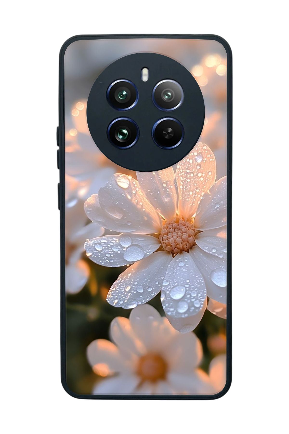 realme 12 Uyumlu Mat Siyah Kılıf – Yumuşak Silikon, Koruyucu, Şok Emici Kapak