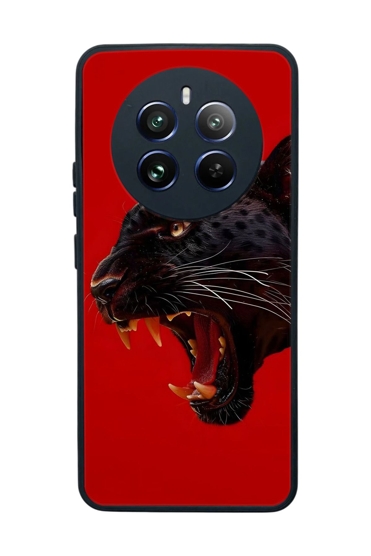 realme 12 Uyumlu Mat Siyah Kılıf – Yumuşak Silikon, Koruyucu, Şok Emici Kapak
