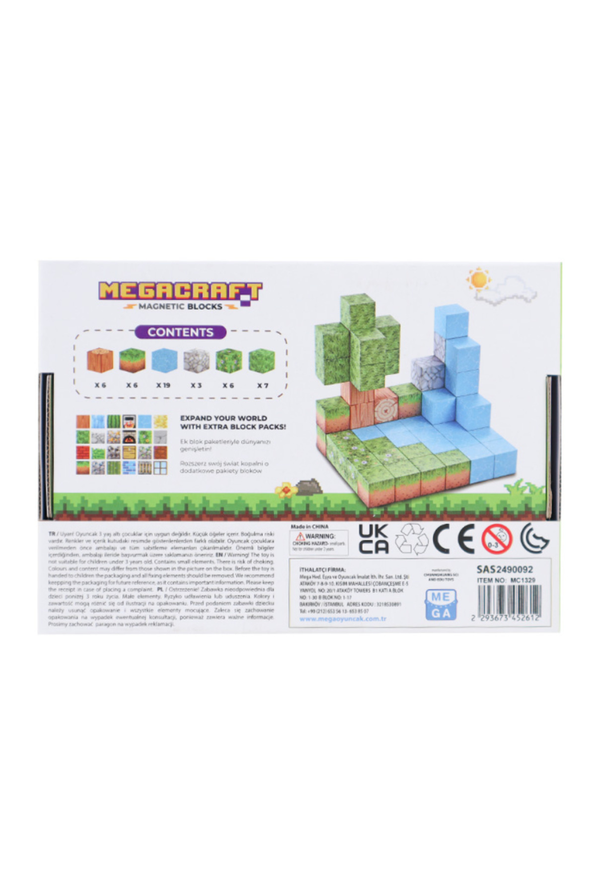 paraply Megacraft Orman Temalı Mıknatıslı Bloklar 47 Parça Kız Çocuk Erkek Çocuk Oyuncak Eğitici Oyuncaklar fotoğrafı 3 (önizleme)