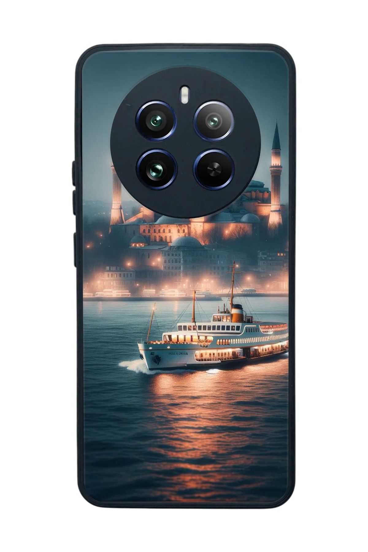 realme 12 Uyumlu Mat Siyah Kılıf – Yumuşak Silikon, Koruyucu, Şok Emici Kapak