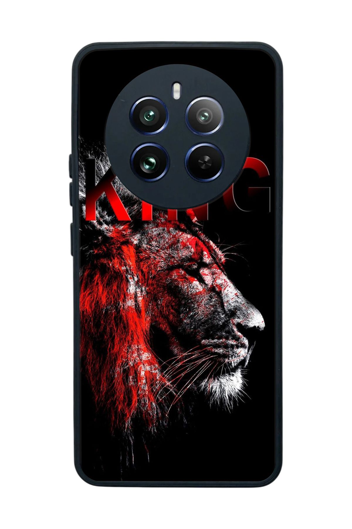 realme 12 Uyumlu Mat Siyah Kılıf – Yumuşak Silikon, Koruyucu, Şok Emici Kapak