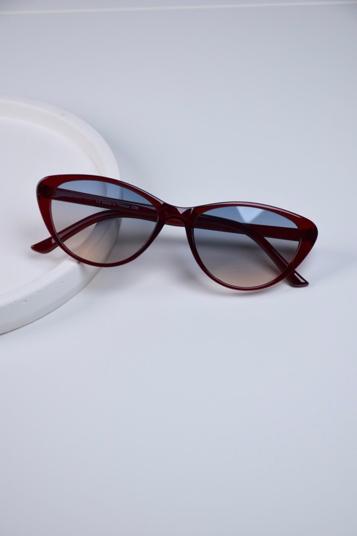 LOOKUP Güneş Gözlüğü UV400 Korumalıdır Unisex Model Kadın Cat Eye Sunglasses Kılıf Ve Silme Bezi Hediyeli