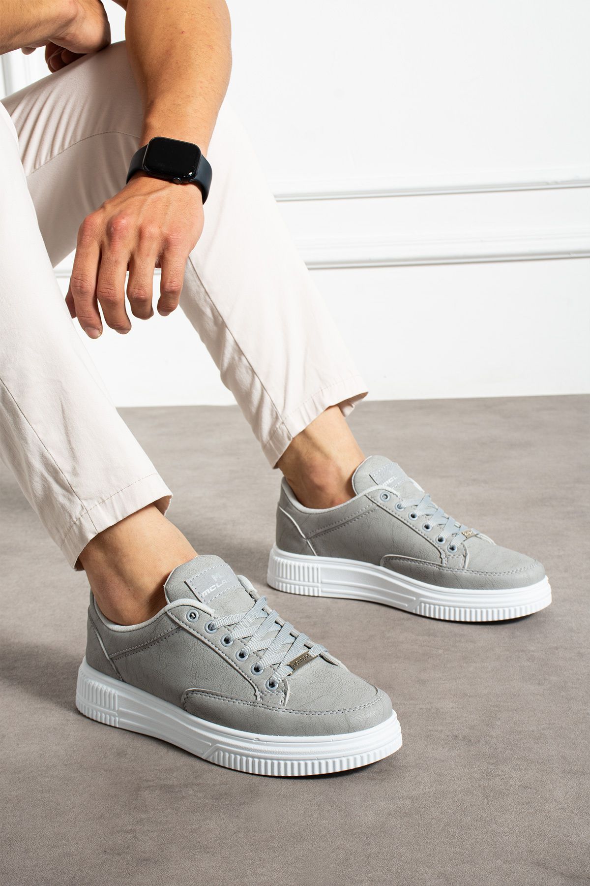 MCLACOS Erkek Sneaker Günlük Spor Ayakkabı Yüksek Taban Buz - Rahat Tasarım x5