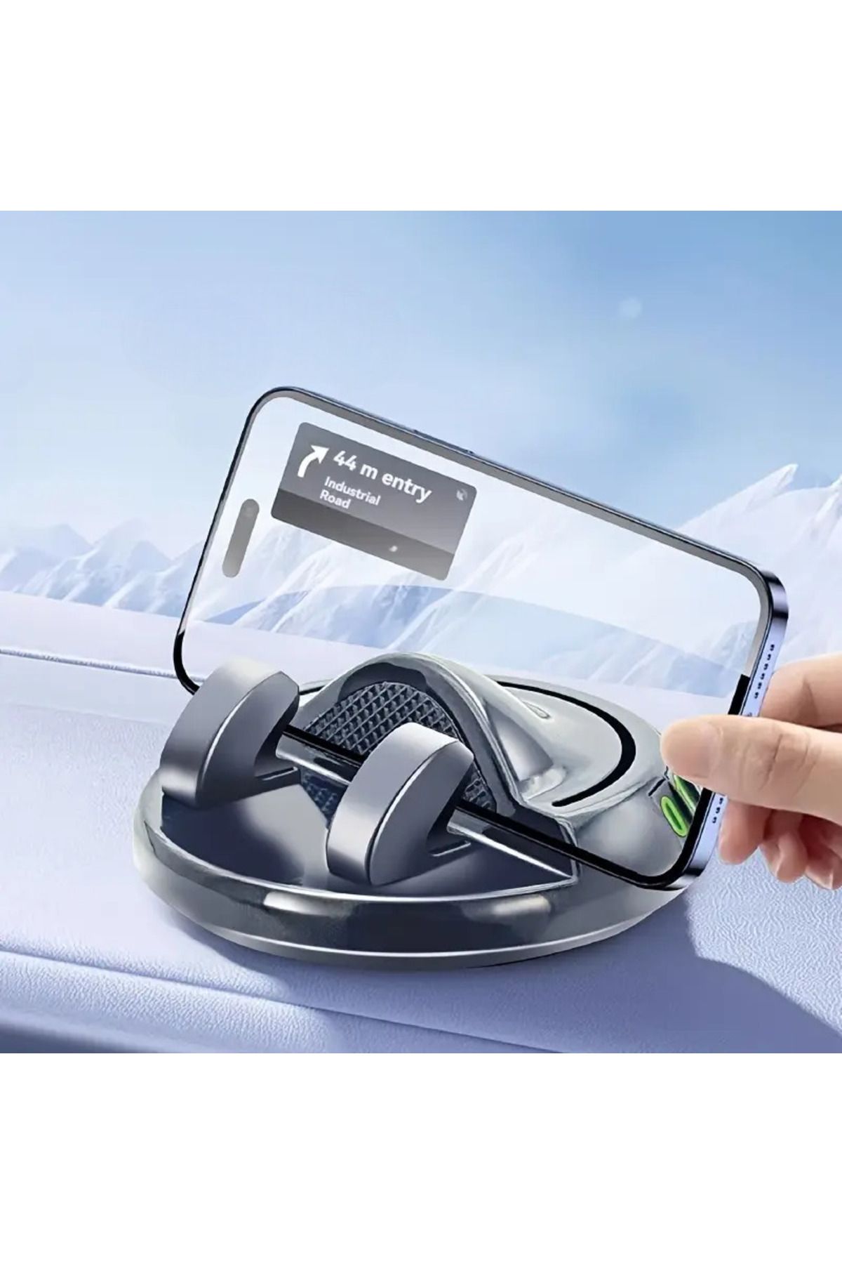 MAİN SHOP Pratik 360° Dönebilen Yapışkanlı Numaratörlü Araç Telefon Tutucu M-225