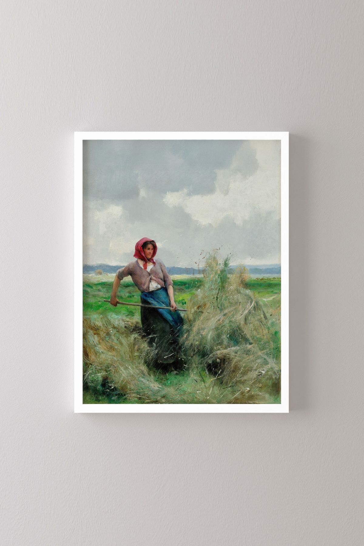 epiqart Saman Yapımı - Beyaz Çerçeve