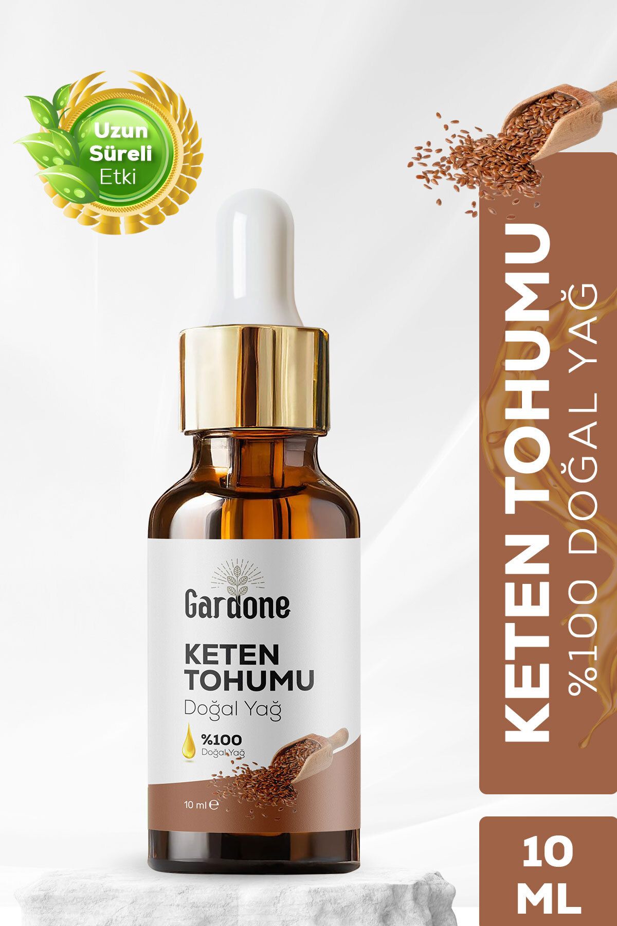 Gardone Keten Yağı Soğuk Sıkım %100 Saf ve Doğal Flax 10ml