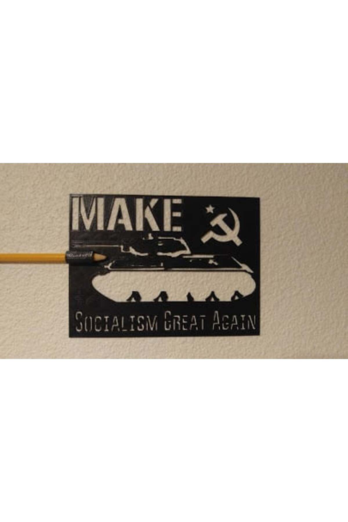 Lucest Sosyalizmi Yeniden Büyük Hale Getirin Stencil (Plastik Aparattır!!!)