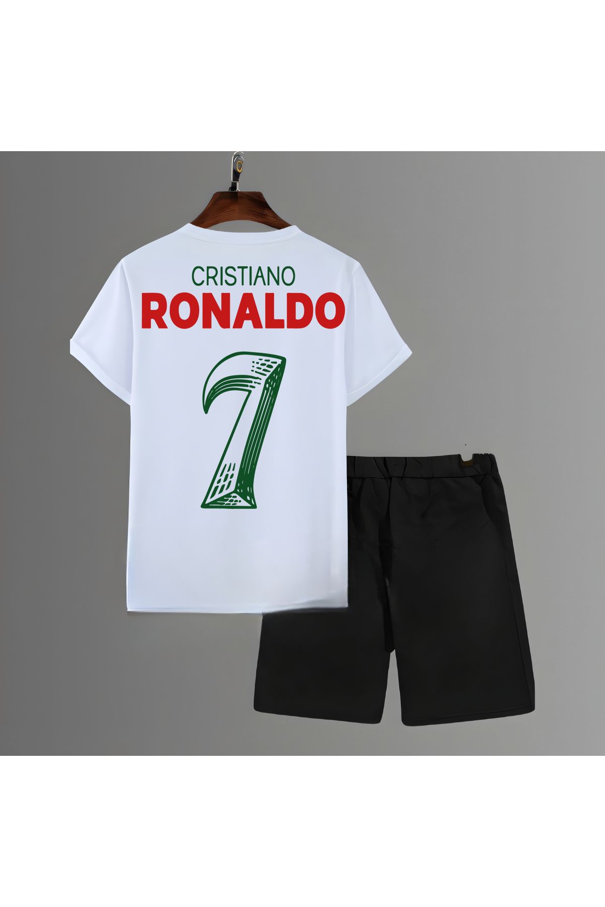 Biy Store Portekiz milli takım forma cristiano ronaldo futbol sırt baskılı unisex tişört t-shirt şort takımı