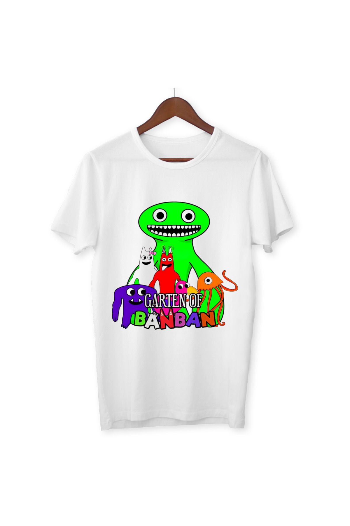 ALPŞAN TİCARET Garten Of Banban Baskılı Unisex Çocuk Tişört T-Shirt Yetişkin Beyaz T-shirt Unisex Çocuk Tişört