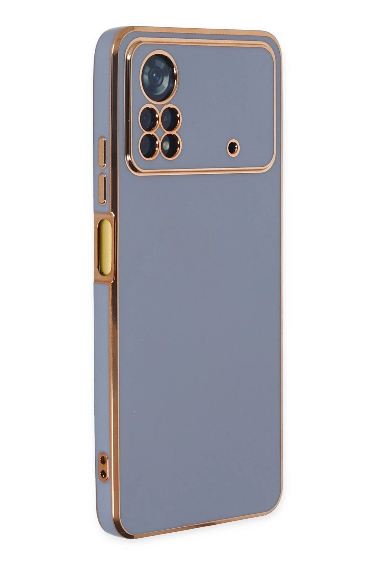CepteToptan Newface Xiaomi Poco X4 Pro 5G Kılıf Volet Silikon - Mavi