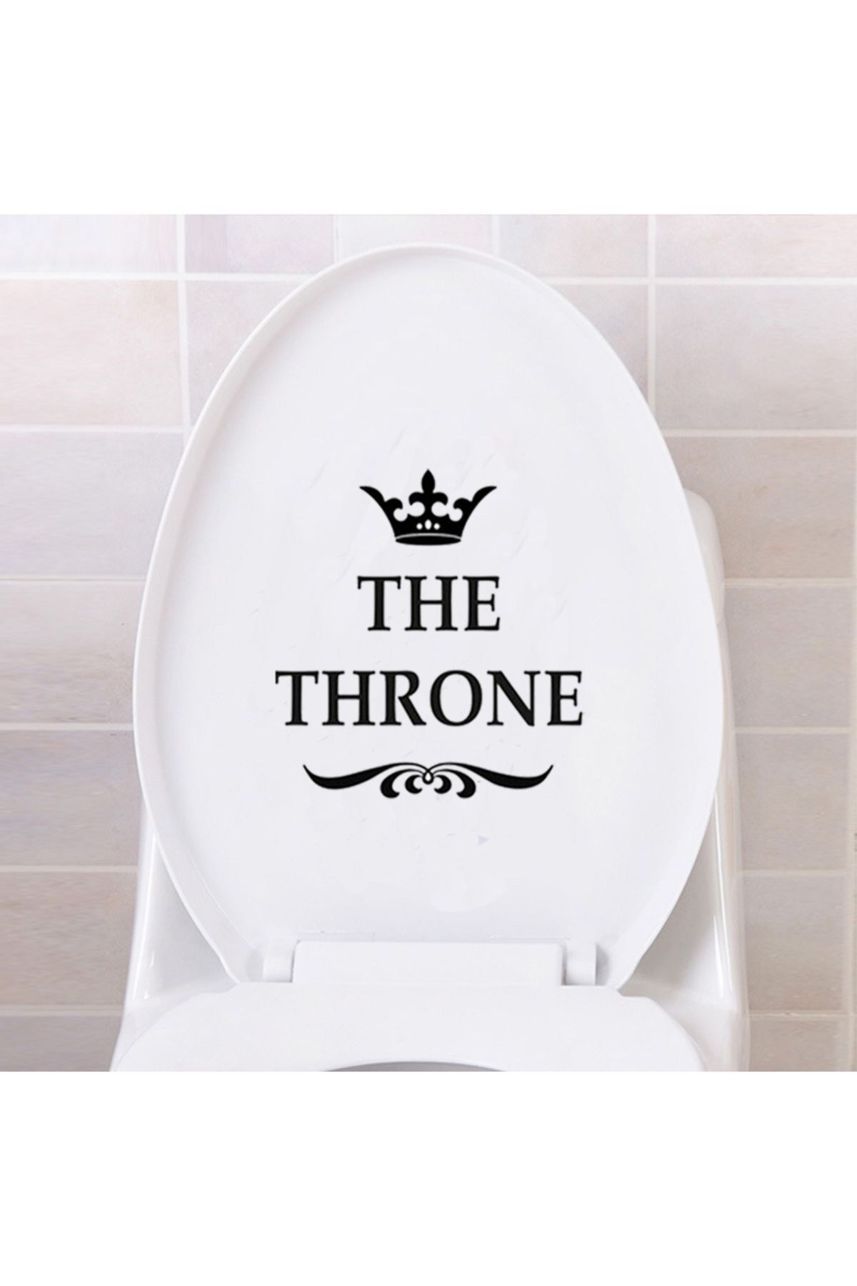 hediyenebak Taht Oyunları The Throne | Klozet Kapağı Banyo Wc Sticker 23x23 cm
