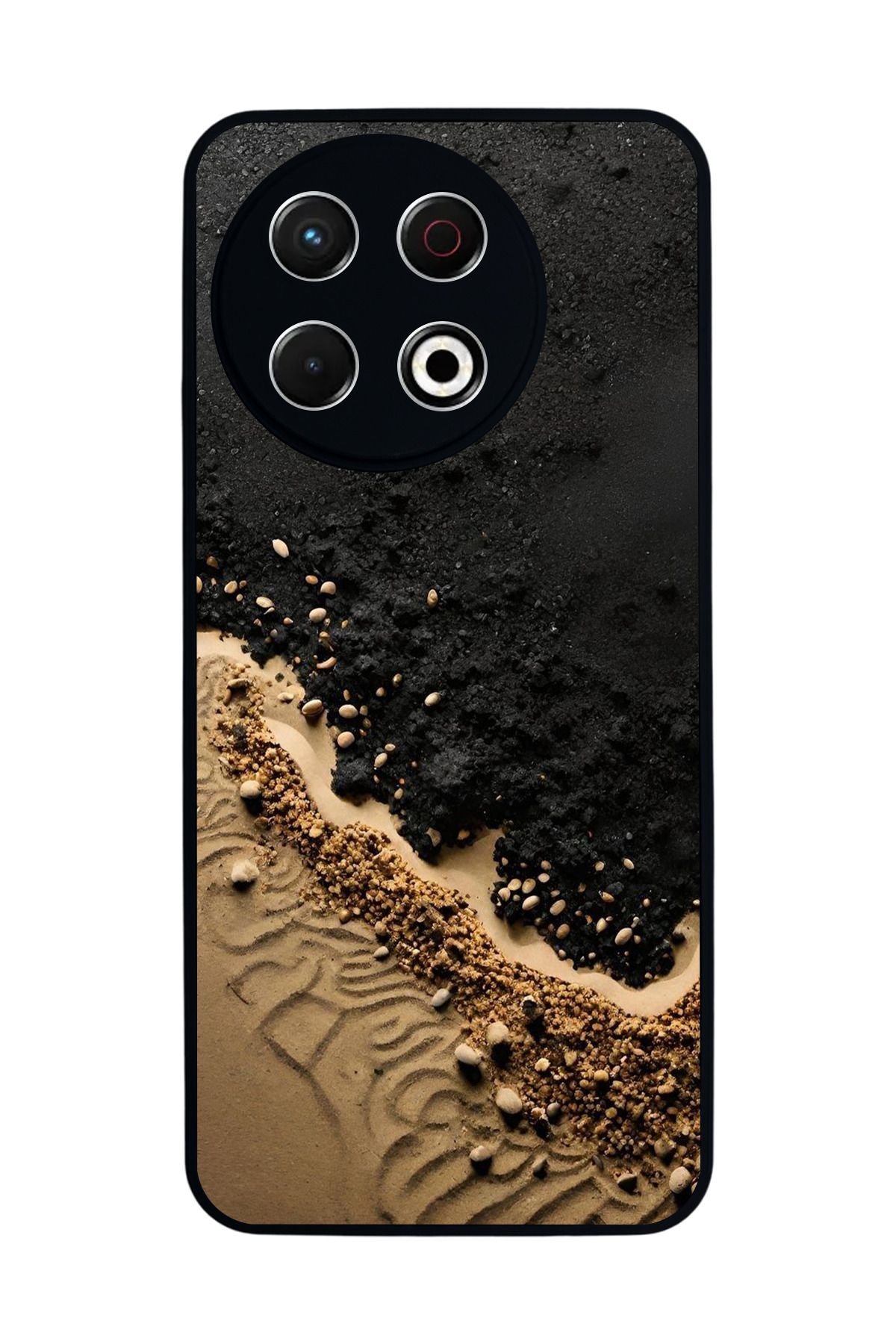 TECNO Spark 30 Pro Mat Siyah Kılıf – Yumuşak Silikon, Koruyucu, Şok Emici Kapak