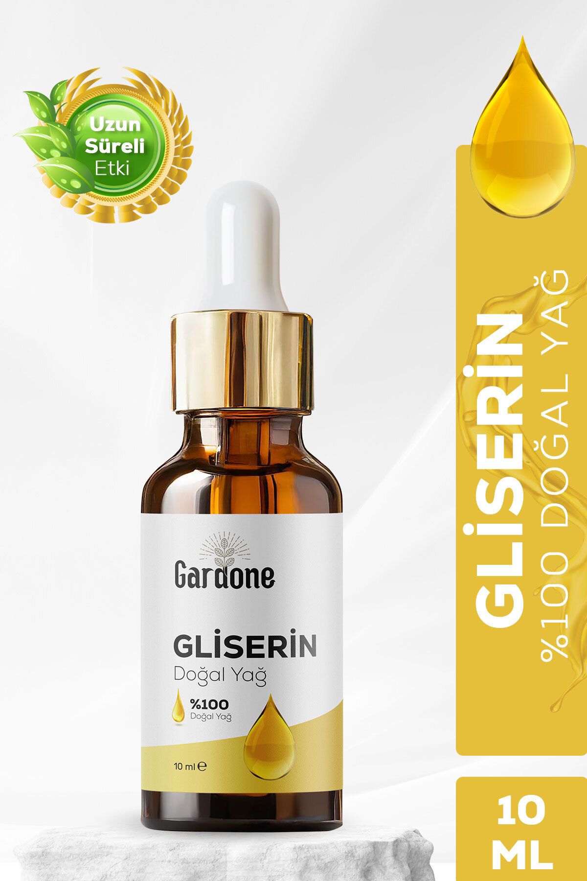 Gardone Gliserin Yağı Soğuk Sıkım %100 Saf ve Doğal Glycerin 10ml