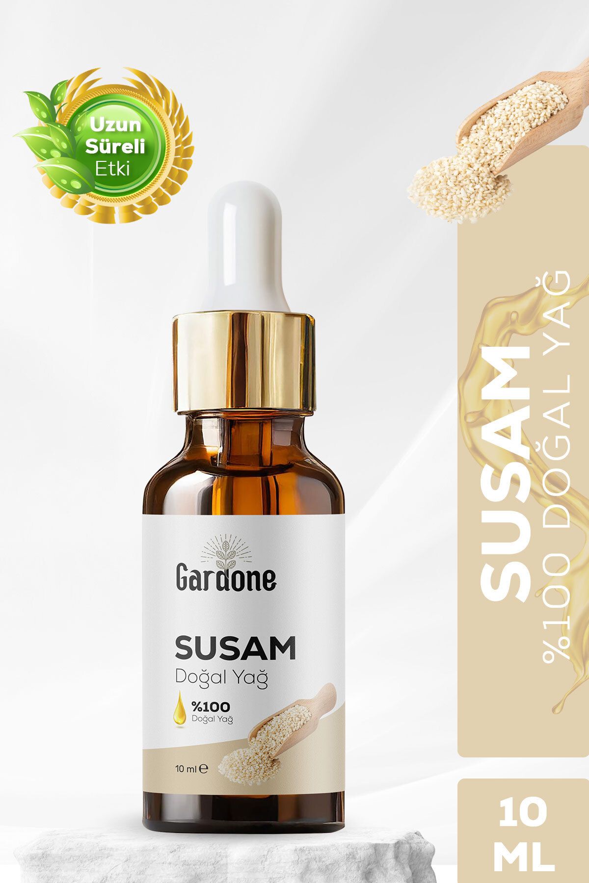 Gardone Susam Yağı Soğuk Sıkım %100 Saf ve Doğal Sesame 10ml