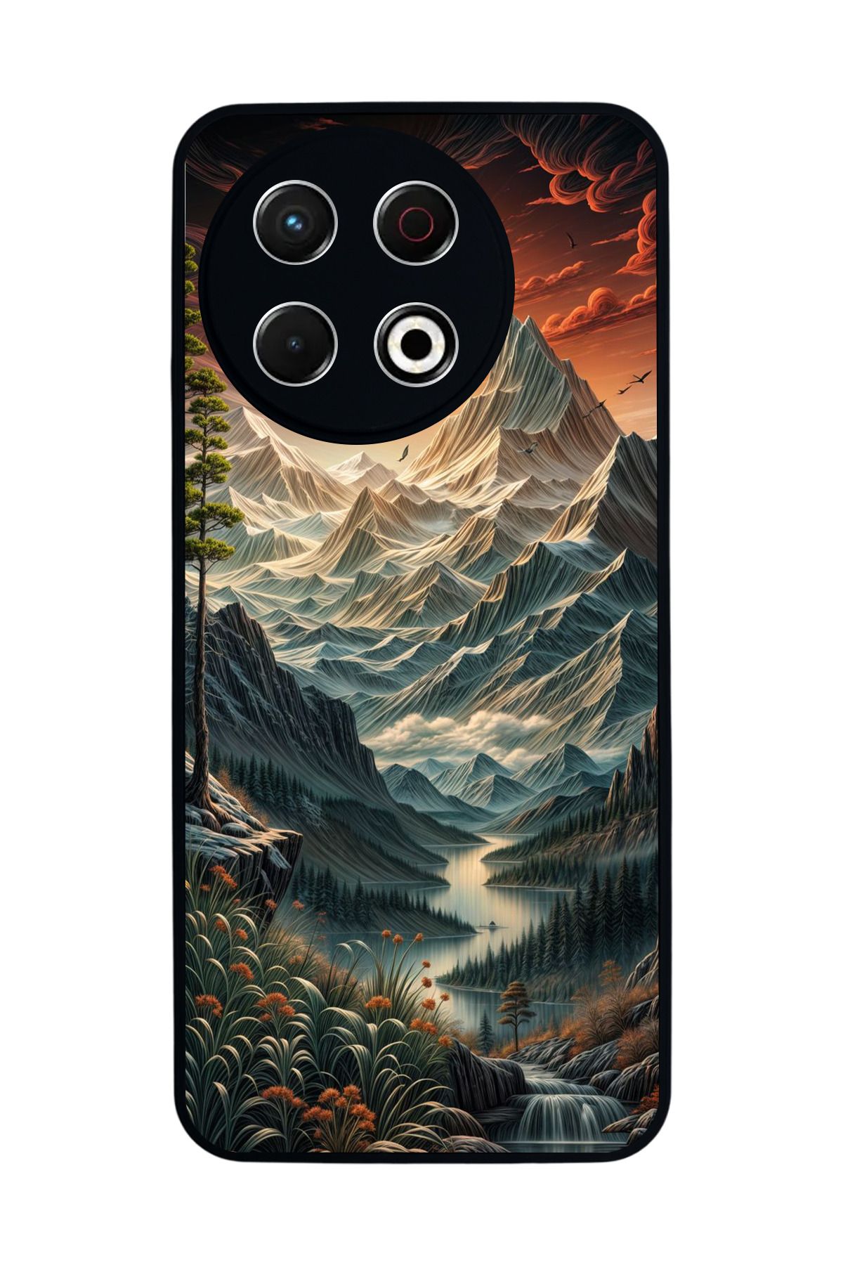 TECNO Spark 30 Pro Mat Siyah Kılıf – Yumuşak Silikon, Koruyucu, Şok Emici Kapak