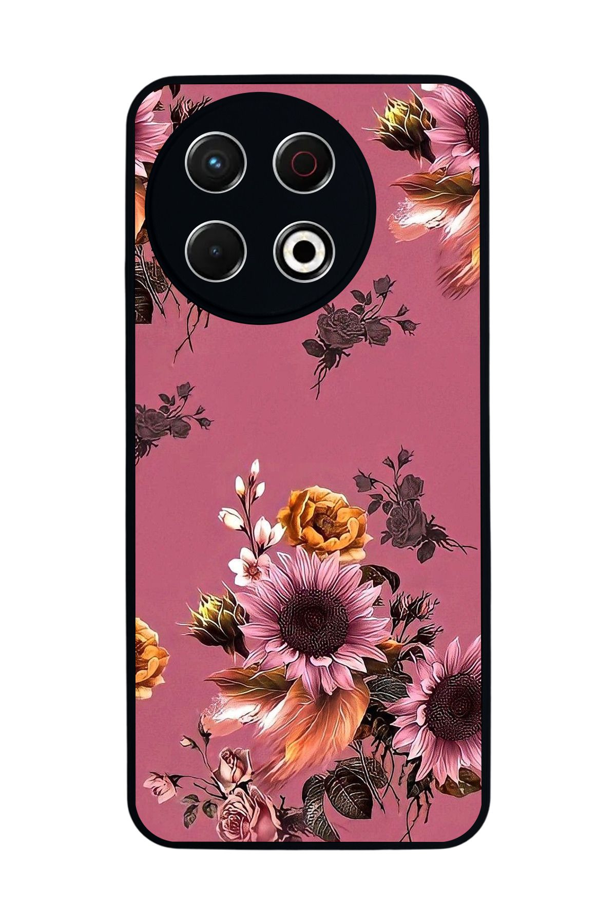 TECNO Spark 30 Pro Mat Siyah Kılıf – Yumuşak Silikon, Koruyucu, Şok Emici Kapak