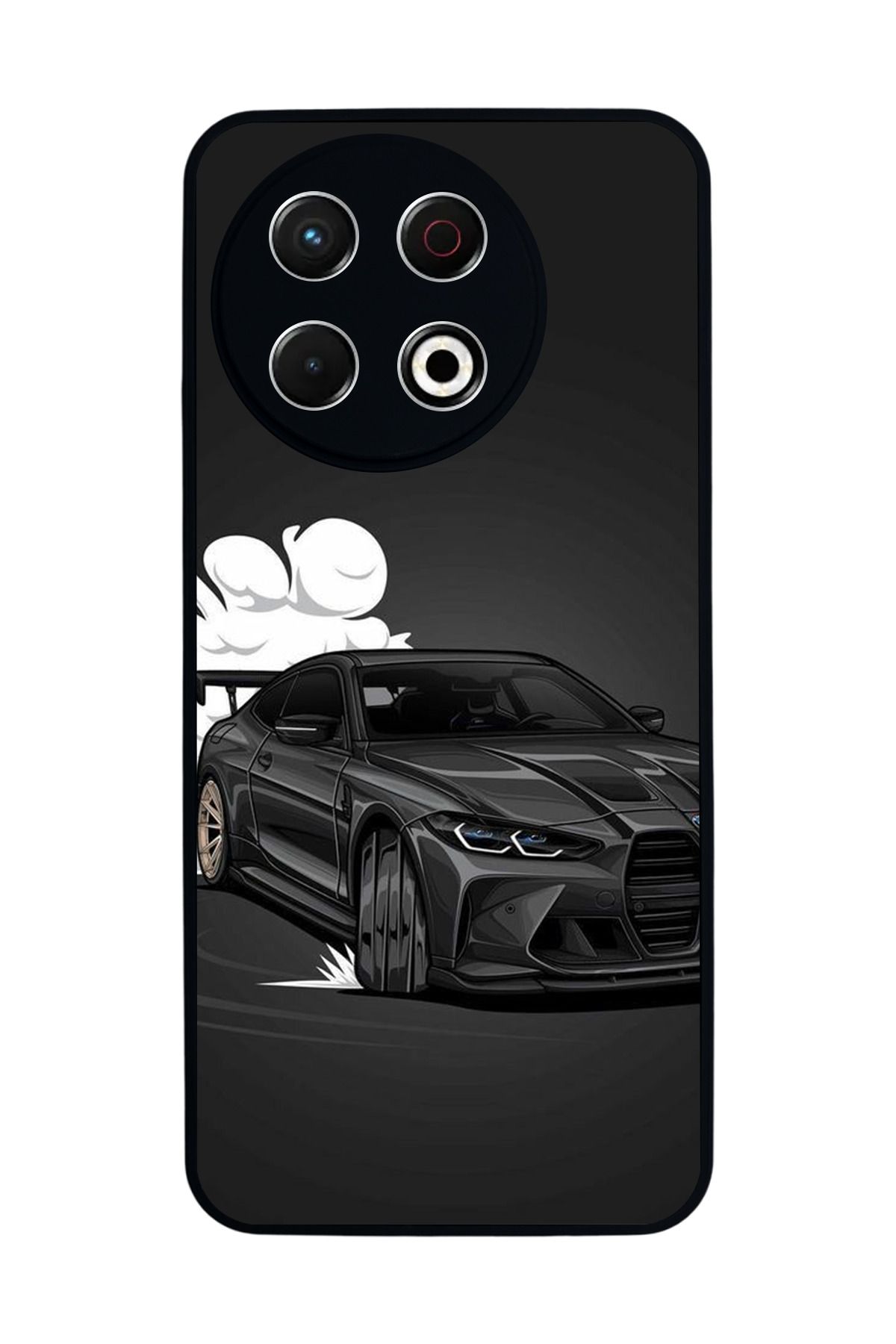 TECNO Spark 30 Pro Mat Siyah Kılıf – Yumuşak Silikon, Koruyucu, Şok Emici Kapak
