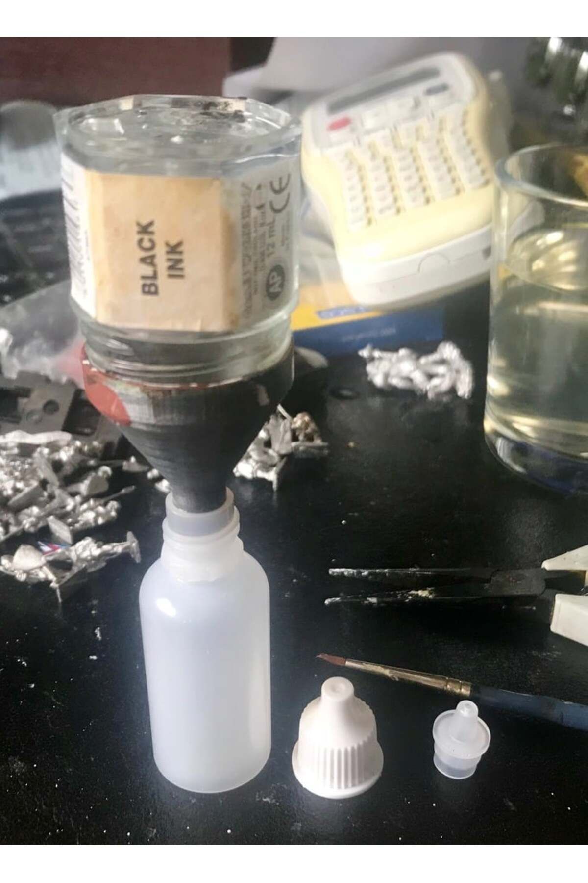 Lucest Damlalıklı Şişeler için Citadel Boya Kabı Hunisi (Plastik Aparattır!!!)