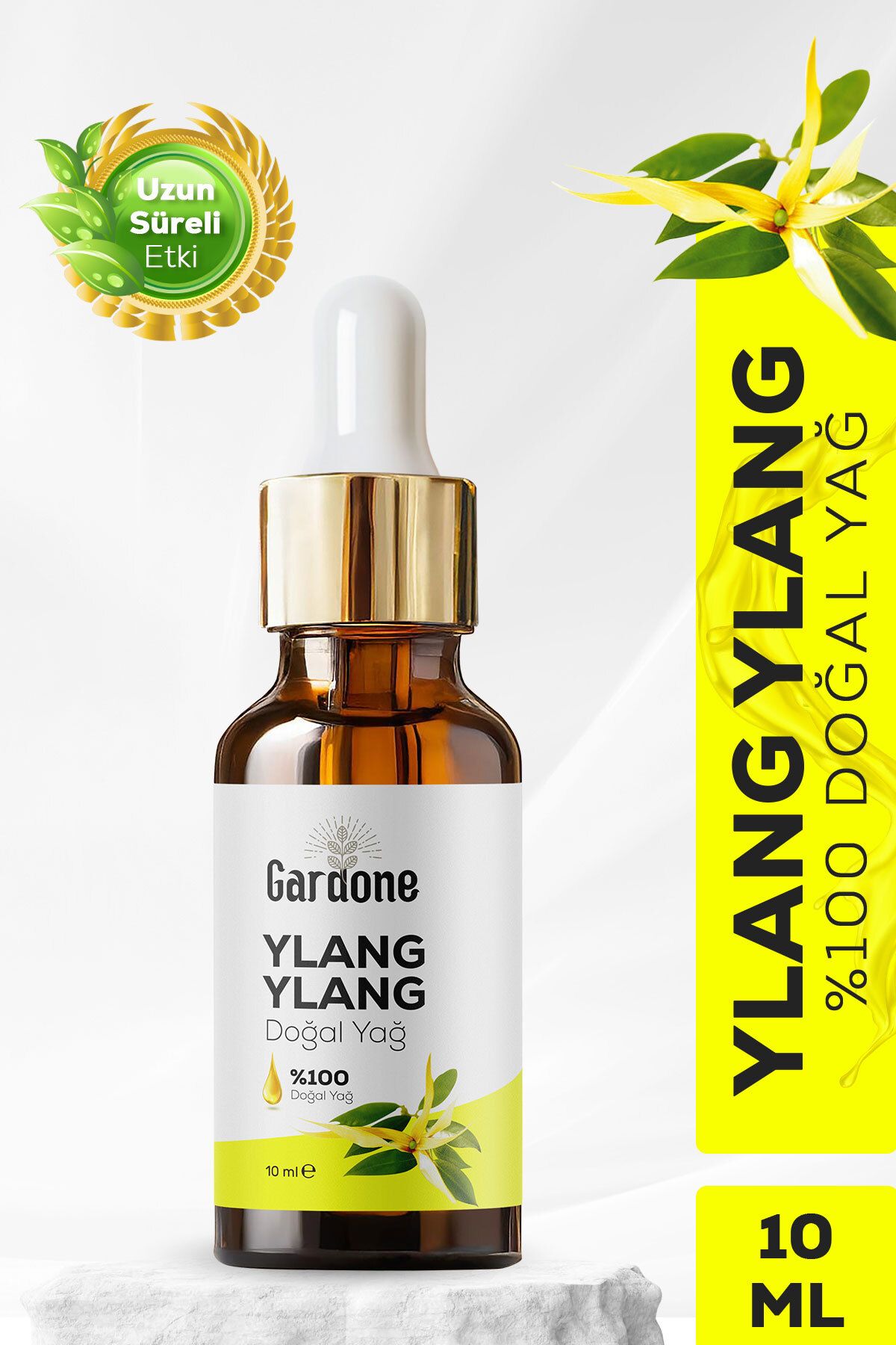 Gardone Ylang Ylang Yağı Soğuk Sıkım %100 Saf ve Doğal Ylang Ylang 10ml