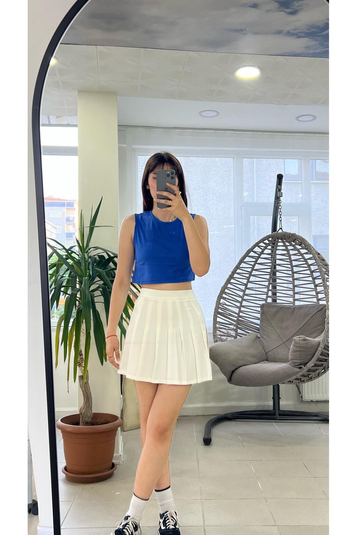 Bero Butik Askılı Sıfır Kol Crop