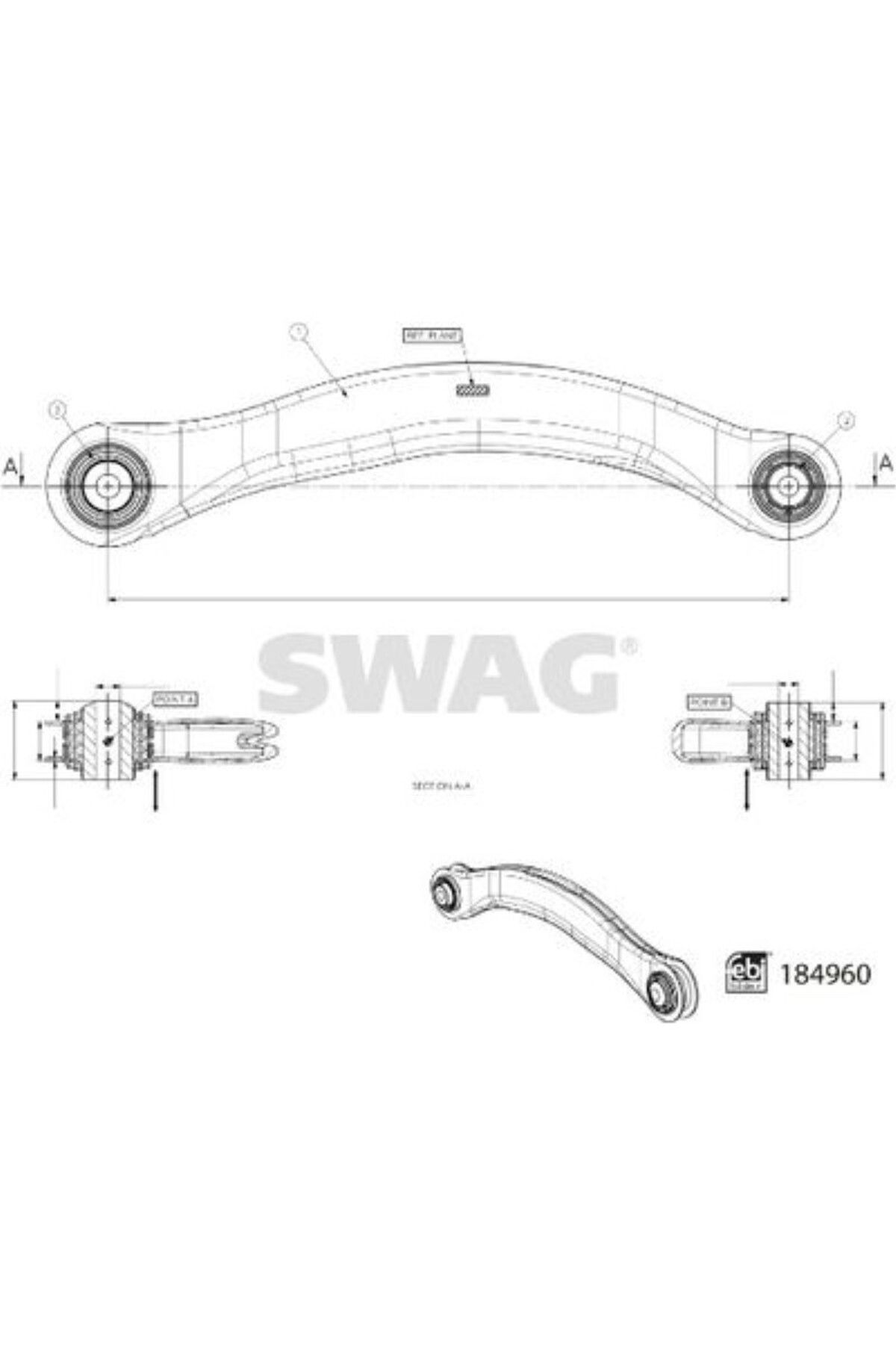 SWAG 2 Adet AMORTISOR LASTIGI (BMW 31 33 1 094 751